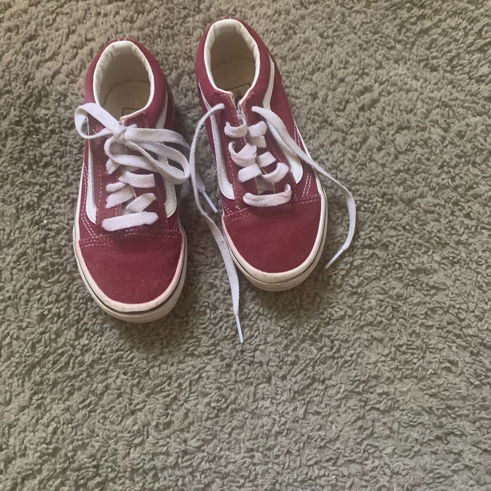 Vans Kids Burgundy Sneakers